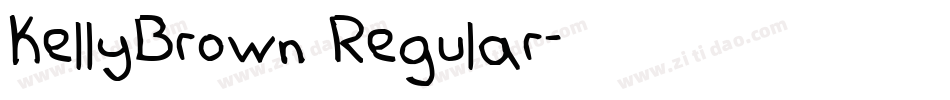 KellyBrown Regular字体转换
